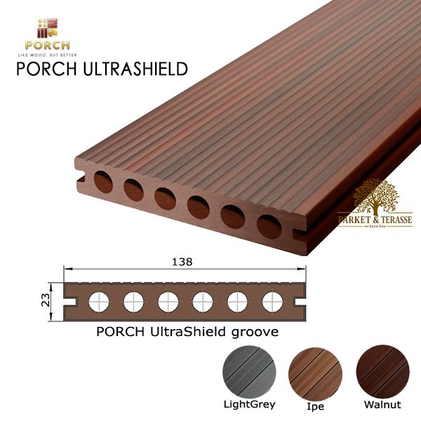 Террасная доска Porch UltraShield groove