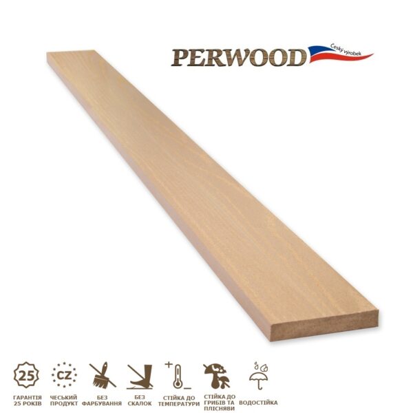 доска для заборов PerWood Fence PP90 слоновая кость паркет-тераса