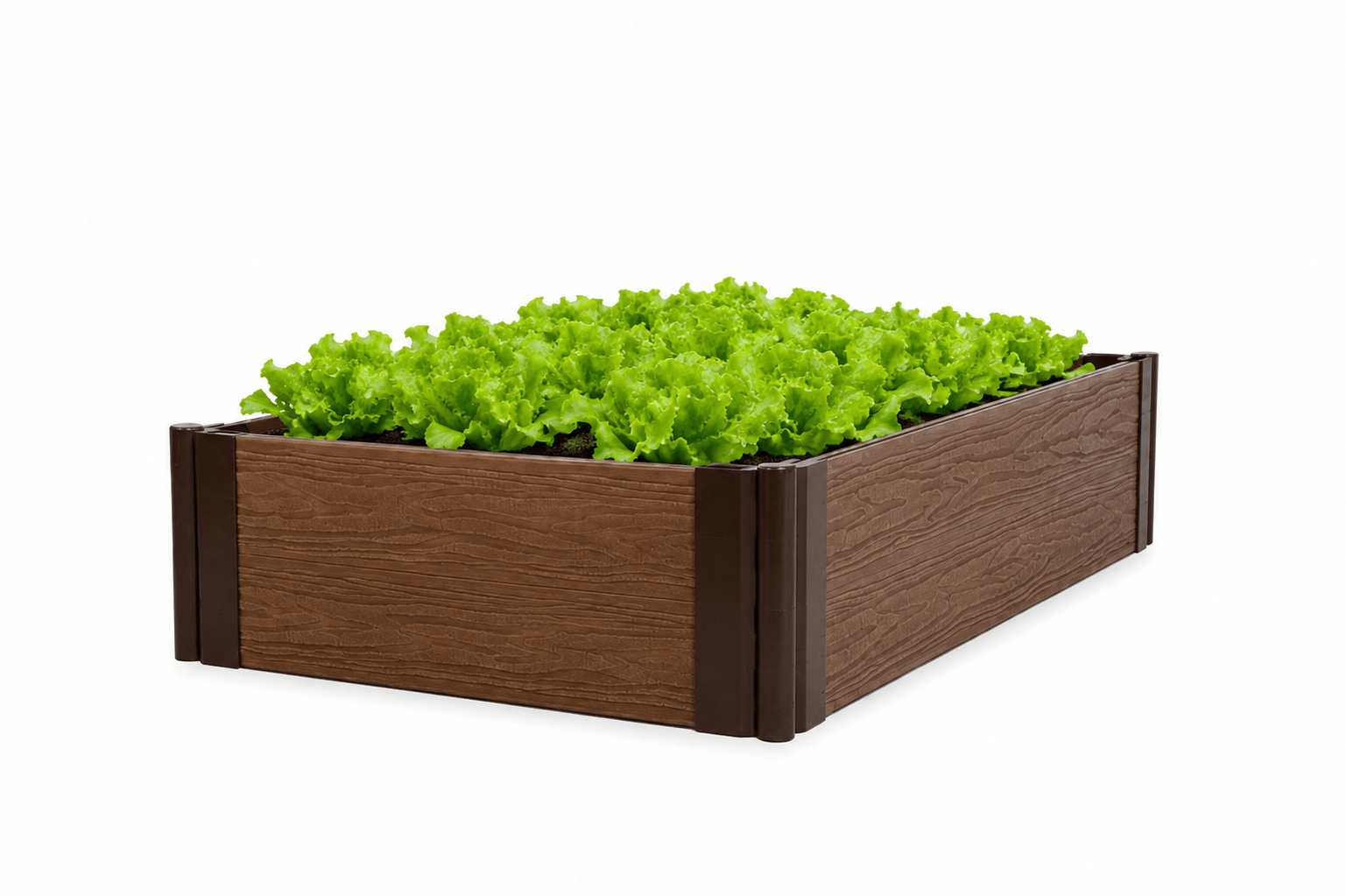 Високі теплі грядки з ДПК “AgroBox” висота 450 мм